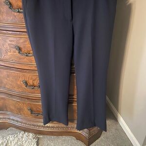 Ann Taylor Ann Fit Blue Dress Pants Size 12 Petite